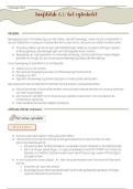 Samenvatting Hoofdstuk 6&period;1 - Celbiologie