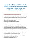 HeartCode PALS Exam ACTUAL EXAM 2026&sol;2027 &vert; Pediatric Advanced Life Support &vert; 50 Questions &vert; Verified Q&A &vert; Pass Guaranteed - A&plus; Graded
