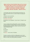 NRSG 126 FINAL EXAM NEWEST 2026 ACTUAL EXAM  TEST BANK&vert; NRSG 126 FINAL EXAM REVIEW WITH  COMPLETE 450 REAL EXAM QUESTIONS AND  CORRECT DETAILED ANSWERS &lpar;VERIFIED  ANSWERS&rpar; ALREADY GRADED A&plus; &lpar;BRAND NEW&excl;&excl;&rpar; 