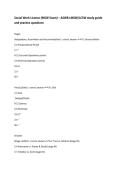 Social Work License &lpar;MSW Exam&rpar; &ndash; ASWB LMSW&sol;LCSW study guide and practice questions