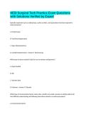HESI Surgical Tech Practice Exam Questions with Solutions Verified by Expert