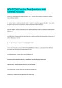 NCCT ECG Practice Test Questions with Certified Answers