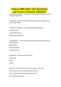 Indiana QMA State Test Questions and Correct Answers 2026&sol;2027