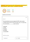 COMMERCE 1MA3 Final Exam MC &vert; 89 Questions and Answers &vert; 2026 Updated &vert; 100&percnt; Correct - McMaster University&period;