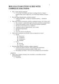 BIOL132A EXAM STUDY GUIDE WITH COMPLETE SOLUTIONS