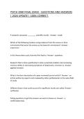 PSYCH 3980 FINAL EXAM - QUESTIONS AND ANSWERS &vert; 2026 UPDATE &vert; 100&percnt; CORRECT&period;