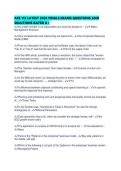 ARE 112 LATEST 2026 FINALS EXAMS QUESTIONS AND SOLUTIONS RATED 