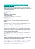 ARE 112 LATEST 2026 STUDY GUIDE QUESTIONS AND SOLUTIONS RATED