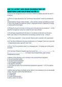 ARE 112 LATEST 2026 MAIN EXAMINATION SET QUESTIONS AND SOLUTIONS RATED