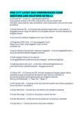 WGU C777 LATEST 2026 COMPREHENSIVE EXAM QUESTIONS AND SOLUTIONS RATED