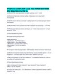 WGU C777 LATEST 2026 EXAM TEST PAPER QUESTIONS AND SOLUTIONS RATED