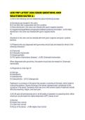 LEIK FNP LATEST 2026 EXAM QUESTIONS AND SOLUTIONS RATED