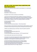 LEIK FNP LATEST 2026 MAIN FINALS QUESTIONS AND SOLUTIONS RATED