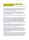 LEIK FNP LATEST 2026 PRACTICE EXAM QUESTIONS AND SOLUTIONS RATED