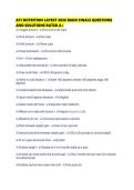 ATI NUTRITION LATEST 2026 MAIN FINALS QUESTIONS AND SOLUTIONS RATED