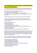 ATI NUTRITION LATEST 2026 PRACTICE EXAM QUESTIONS AND SOLUTIONS RATED