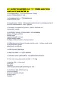 ATI NUTRITION LATEST 2026 TEST PAPER QUESTIONS AND SOLUTIONS RATED