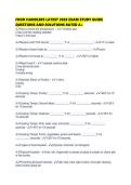 FOOD HANDLERS LATEST 2026 EXAM STUDY GUIDE QUESTIONS AND SOLUTIONS RATED
