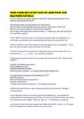 FOOD HANDLERS LATEST 2026 SET QUESTIONS AND SOLUTIONS RATED