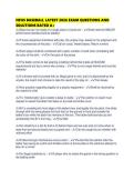 NFHS BASEBALL LATEST 2026 EXAM QUESTIONS AND SOLUTIONS RATED