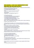 NFHS BASEBALL LATEST 2026 COMPREHENSIVE EXAM QUESTIONS AND SOLUTIONS RATED