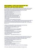 NFHS BASEBALL LATEST 2026 EVALUATION TEST QUESTIONS AND SOLUTIONS RATE