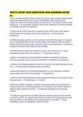 TPATC LATEST 2026 QUESTIONS AND ANSWERS RATED