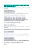 SERVSAFE LATEST 2026 EXAMINATION SET QUESTIONS AND ANSWERS RATED