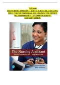 Test Bank For The Nursing Assistant Acute&comma; Subacute&comma; and Long-Term Care&comma; 6th Edition by Jolynn Pulliam&vert; All Chapters 1-24&vert; Latest
