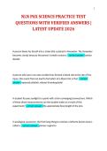 NLN PAX SCIENCE PRACTICE TEST QUESTIONS WITH VERIFIED ANSWERS &vert; LATEST UPDATE 2026