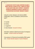 ILLINOIS BOF STATE EXAM &vert;&vert;VERIFIED EXAM&excl;&excl;&vert;&vert;  MOST RECENT EXAM ACTUAL COMPLETE REAL  EXAM QUESTIONS AND CORRECT ANSWERS  &lpar;VERIFIED ANSWERS&rpar; ALREADY GRADED A&plus; &vert;  GUARANTEED SUCCESS&excl;&excl; NEWEST EXAM&excl;&excl;&excl;