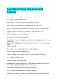 Semi-Truck Driver Questions and Answers