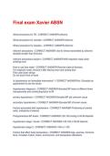 Final exam Xavier ABSN Questions And Answers &vert; 2026 Updated Solutions &vert; 100&percnt; Correct Answers