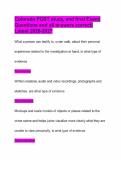 Colorado POST study&comma; and final Exam&vert; Questions and all answers correct&vert; Latest 2026-2027