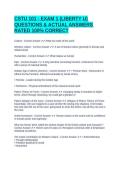 CSTU 101 - EXAM 1 &lpar;LIBERTY U&rpar; QUESTIONS & ACTUAL ANSWERS RATED 100&percnt; CORRECT