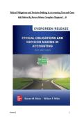 Test Bank for Ethical Obligations and Decision-Making in Accounting&colon; Text and Cases&comma; 6th Edition by Mintz
