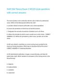 NUR 266 Theory Exam 1 NCLEX style questions with correct answers