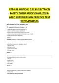 NFPA 99 Medical Gas & Electrical Safety Timed Mock Exam &lpar;2026&ndash;2027&rpar; certification practice test with answers