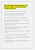 MK1 SWE Study Guide Questions and Answers &lpar;2026 &sol; 2027&rpar; &lpar;Real Exam Verified Answers&rpar;