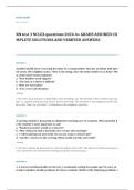 NCLEX RN EXAM A&plus; GRADE ASSURED COMPLETE SOLUTIONS AND VERIFIED ANSWERS