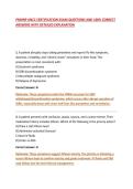 PMHNP ANCC CERTIFICATION EXAM QUESTIONS AND 100&percnt; CORRECT ANSWERS WITH DETAILED EXPLANATION