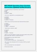 EMT FISDAP Operations Exam Questions and Answers &lpar;Updated Verified Answers&rpar;
