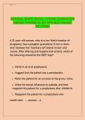 NATIONAL BOARD DENTAL HYGIENE EXAMINATION  &lpar;NBDHE&rpar; PHARMACOLOGY WITH BEST GRADED  SOLUTIONS 