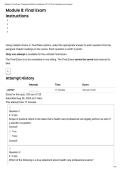 Module 8 - Final Exam - Professional Skills for Healthcare&colon; HIT 101 Exam Questions and Answers