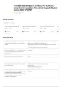 A-US1329 SERE 100&period;2 Level A Military Pre-test Exam Questions & Answers Test QUESTIONS AND VERIFIED SOLUTIONS &vert;2026&vert; ELABORATED &DETAILED ANSWERS