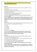 MRSO EXAM 3 NEWEST 2026 ACTUAL EXAM COMPLETE 300 QUESTIONS AND CORRECT DETAILED ANSWERS&sol;NEWEST UPDATE&excl;&excl;&excl;
