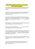 2026 NFPA99 Medical Gas Exam Questions and Correct Answers