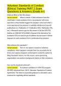 Volunteer Standards of Conduct &lpar;Ethics&rpar; Training PART 2 Exam Questions & Answers &lpar;Grade A&plus;&rpar;&period;docx
