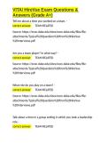 VITA HireVue Exam Questions & Answers &lpar;Grade A&plus;&rpar;&period;docx