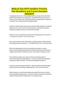 Medical Gas 6010 Installers Practice Test Questions and Correct Answers 2026&sol;2027